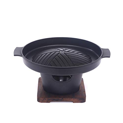 Portable Household Wooden Rack Stove Barbecue Grill for 2 for Indoor Outdoor Kitchen Tool