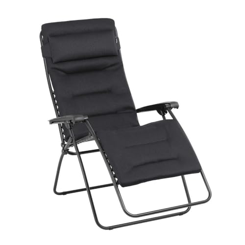 Lafuma MOBILIER Zero Gravity RSX Clip XL Padded Recliner Chair for Garden and Indoor Use Durable AirComfort® Fabric Multi-Position Recliner XL, Comfortable