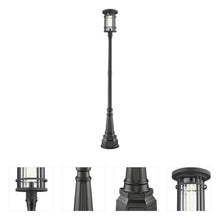 Z-Lite 1 Light Outdoor Post Mounted Fixture 570PHXL-564P-BK