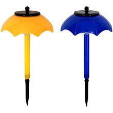 2pc Garden Luminous Corridor Umbrella Light Solar Umbrella Light Led Color Light Gradient Flashing Outdoor Lawn Light Decoration