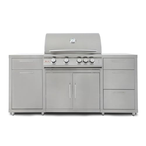 Blaze 6 ft Stainless Steel BBQ Island w/Premium LTE 32 in. Natural Gas Grill - BLZ-SS-ISLAND-4LTE2-NG