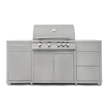 Blaze 6 ft Stainless Steel BBQ Island w/Premium LTE 32 in. Natural Gas Grill - BLZ-SS-ISLAND-4LTE2-NG