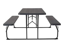Flash Furniture Picnic Table with Benches, 4.5-Foot, Charcoal