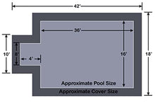 Loop-Loc 16' x 36' Rectangle II Gray Super Dense Mesh Pool Safety Cover