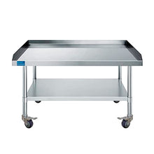 30" x 60" Rolling Equipment Stand with Casters and Undershelf