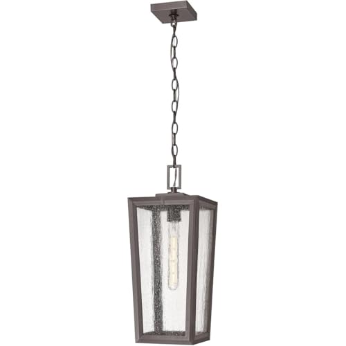 Innovations Lighting 9952-1H-BZ-20-SDY Madison 1 Light 8 inch Bronze Outdoor Pendant in Seedy Glass
