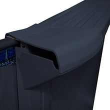 Lake Effect Pools Metropolitan 15' Round Above-Ground Pool Black with Blue Liner & Skimmer