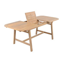 Christopher Knight Home Hawes Acacia Wood Extendable Dining Room Table for 4-6, Wooden Rectangular Extendable Dining Table, Solid Wood Farmhouse Outdoor Kitchen Table, Light Teak
