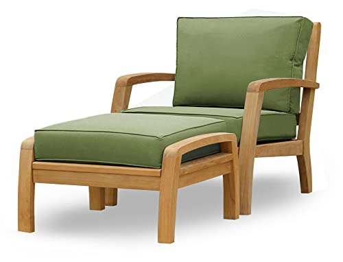 Douglas Nance Somerset Solid Teak Patio Deep Seating Club Chair (Cilantro)