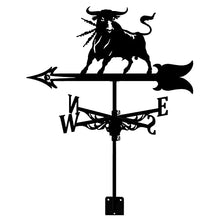 Weathervane Stainless Steel Anti-Rust Weathercock Direction Indicator Retro Farm Scene Garden Weather Vane Measuring Tools Corrosion Resistant and Durable A 35X50CM (E 35X50CM) (C 35X50CM)