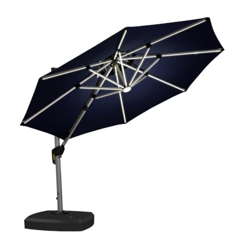 OROTLECT Cantilever Umbrella With Wheels Base