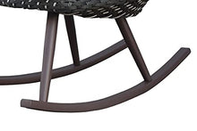 Abbyson Living Outdoor Wicker Patio Rocking Chair Set of 2 Brown