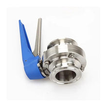 TQKEBWGW Squeeze Trigger Butterfly Valve Tri Clamp Stainless Steel SS304 57mm/63mm/76mm/89mm/102mm/108mm(108mm Ferrule 119)