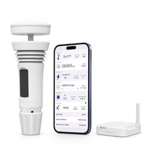 Rain Gauge, Weather Station with Wind Meter and Rain Gauge