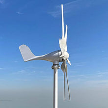 NINILADY 600w Wind Turbine Generator 12V 24V Free Alternative Energy Windmill Turbines with MPPT Controller 6 Blades (12V with MPPT Controller)