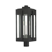 Livex Lexington 3 Light Outdoor Post Top Lantern Black