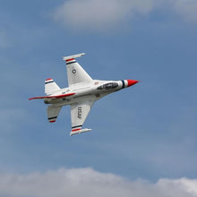E-flite RC Airplane F-16 Thunderbirds 70mm EDF Jet BNF Basic Red/White