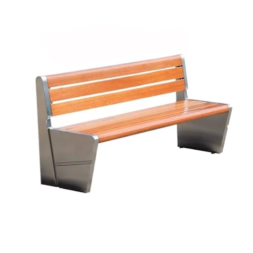 yinxx240708 Patio Benches Outdoor Gardens Bench, 3-Person Wood Patio Weatherproof Outdoors Benchs, Garden Benches for Garden Lawn Porch Park Backyard (70''/180cm)(Medium)