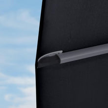 12 Feet Square Double Top Deluxe Patio Umbrella With Steel Plate Base,Black