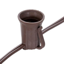 Vickerman 1000' C9 Socket String with 1000 C9 Sockets on SPT2 16 Gauge Brown Wire