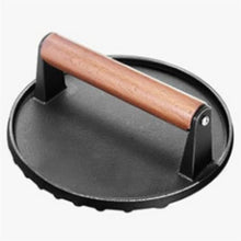 HBCDAAQ Rust Steel Barbecue Tools Pot Cover Shovel Set Hamburger Press Meat Plate Seasoning