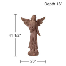 English Tudor Garden Angel 41 1/2" High Patio Outdoor Large Statue