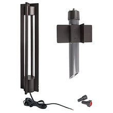 WAC Landscape Lighting, Chamber LED 12V Bollard Light 2700K Warm Built-in LED in Black