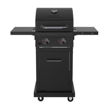 Nexgrill Deluxe 2 Burner Gas Grill, Foldable Shelves with Warming Rack