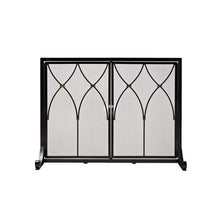 Fireplace Screen European Style Iron Fireplace Screen, Floor Fireplace Screen Partition, Fireplace Door Fence, Hollow Fire Screen Fireplace Fire Screen