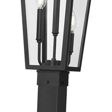 Z-Lite Gannon 3 Light 120" Tall Post Light Black
