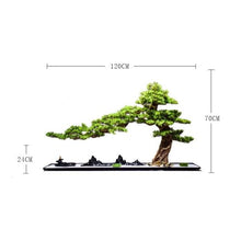 YXIANG56Q Fake Plants Artificial Greenery Bonsai Simulation Welcome Pine Home Hotel Micro Landscape Bonsai Tree