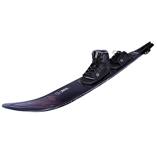 HO Carbon Omni Wide Slalom Waterski 67 W/Double Stance Bindings (10-15) Carbon/Red
