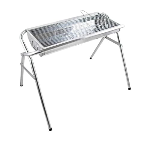 HBJWOV Commercial Portable Barbecue Rack Outdoor Stainless Steel Charcoal Barbecue Stove