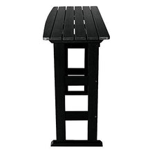 highwood Lehigh Bar Height Balcony Table, Black