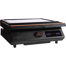 YUIPMHFD Family Yard Outdoor Electric Tabletop Griddle with Hood Camping Grill BBQ