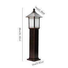 ZEELYDE Post Lights Outdoor,Modern Outdoor Waterproof Lawn Lamp Villa Garden Community Landscape Lamp Aluminum Anti-Rust Lighting Lamp Street Lamp LED Floor Type Night Safety Garden Lamp Post Lamp