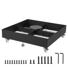 Carbon Steel Rolling Umbrella Base Stand 1100LBS Capacity Umbrella Stand Outdoor Base with 4 Lockable Wheels for Garden Backyard Deck Poolside