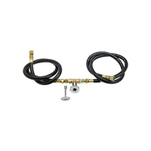 American Fireglass SS-RSPKIT-N-25 Natural Gas 25" Round Stainless Steel Drop-in Fire Pit Pan with Spark Ignition Kit (18" Ring Burner)