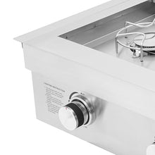 2 Burner Propane Gas Cooktop, Liquid Propane Side Burners for Outdoor Kitchen, Built-in Stainless Steel Burner with Removable Grates & Cover, for Camping, RV, Outdoor Kitchen & BBQ