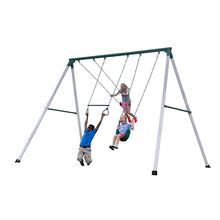 Backyard Discovery Big Brutus Metal Swing Set 10 Ft White