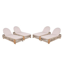 callmego Woven Rattan Rope and Solid Acacia Wood Coffee Table for Outdoor Patio, Balcony, or Garden Living Spaces – Weather-Resistant Design (Teak+ Beige + Acacia Wood + Rope)