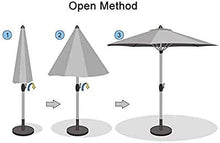 Outdoor Garden Parasols Parasols 2.7M Garden Patio Umbrella - UV70+ Crank and Tilt Umbrella for Outdoor Garden Patio Deck or Pool Side (Color : Beige Size : 9ft/270cm) (Beige 9ft/270cm)