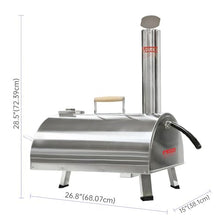Tzou wh-vc2-PHO_12XI5AMJ Pizza Outdoor-Kitchen-ovens, One Size, Silver 12'' Semi-Automatic Semicircle