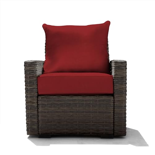 Honeycomb Outdoor Carmel Modular Patio Chair with Deep Seat Cushion