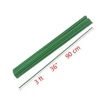 EVANEM 36” (90cm) Length Plant Stakes Gardening Pillar Plastic Coated Steel Pipe, for Supporting Climbing Plants Flowers and Vegetables(100pcs 8 X 900 mm)