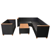 AMBERARD Patio Furniture Set Set of 5 Black Furniture Set