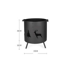 Fire Pit Outdoor Fire Pit Patio Furniture Cast Iron Basin Bonfire Brazier Heating Stove Furnace Garden Courtyard BBQ Grill