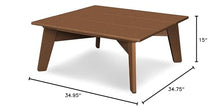 POLYWOOD® Riviera Modern Conversation Table in Teak