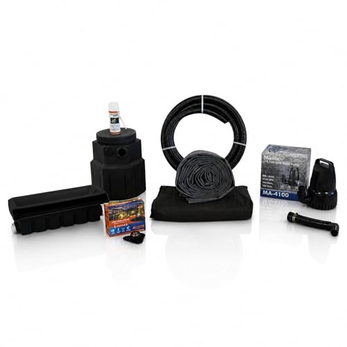 Pond Free Cascade 4100 GPH Waterfall Kit 10 x 25 Ft EPDM Liner