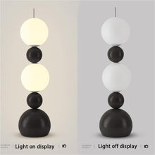 Gilubfckin Modern LED Floor Lamp with Foot Switch, 3-Color Ambient Lighting, Energy-Saving Funky Fruit Design, Dimmable Standing Lamp for Living Room, Bedroom, Trendy Aesthetic Home Decor(Black)